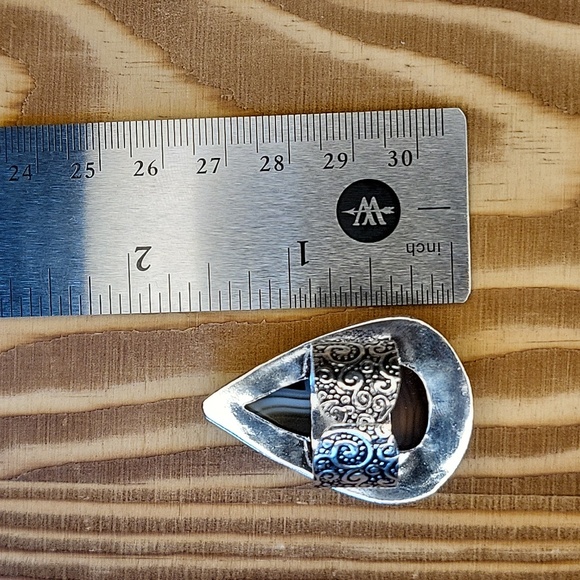 Striped Agate Adjustable Ring - NWOT - Picture 7 of 7